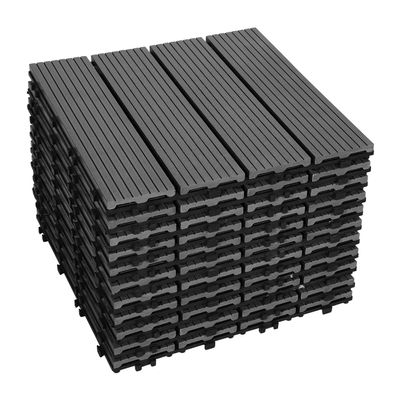 Daromigo WPC Deck Tiles 30 x 30 cm, Set of 44, Anthracite
