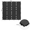 Daromigo WPC Deck Tiles 30 x 30 cm, Set of 44, Anthracite view 4