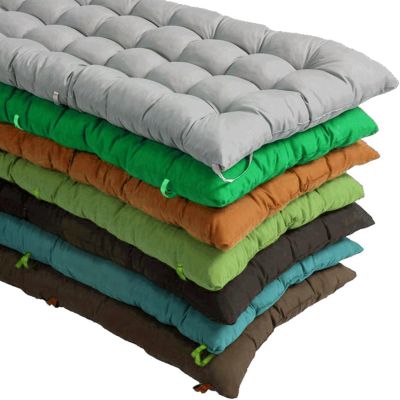 Sun Lounger Cushion, High Back, 160 x 55 cm, Yellow