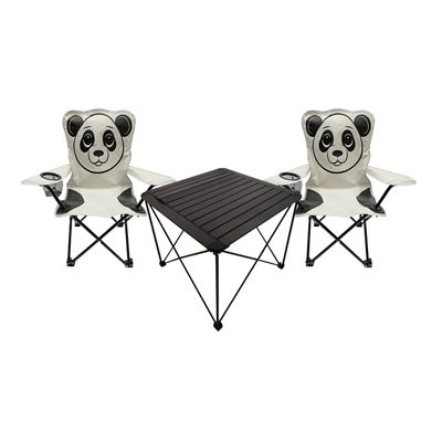 Mojawo 3-Piece Kids’ Camping Furniture Set with Table and 2 Folding Chairs