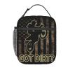 DORKEIXIA Got Dirtbike Motocross Camo American Flag Insulated Lunch Bag view 2