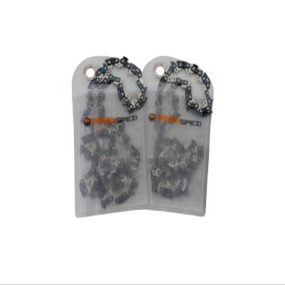 SGENSPEZI Set of 2 Carbide Chainsaw Chains, 3/8" Hobby, 1.3 mm, 50 Drive Links