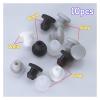 Silicone Rubber Snap-In Hole Plugs, 10-Pack, 2.5–50.6 mm, Transparent, Size A 26 mm view 2