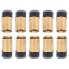 Ausla 10-Piece Billiards Snooker Pool Cue Tips, Screw-On Copper and PU Leather Replacement Tips, 10 mm view 4