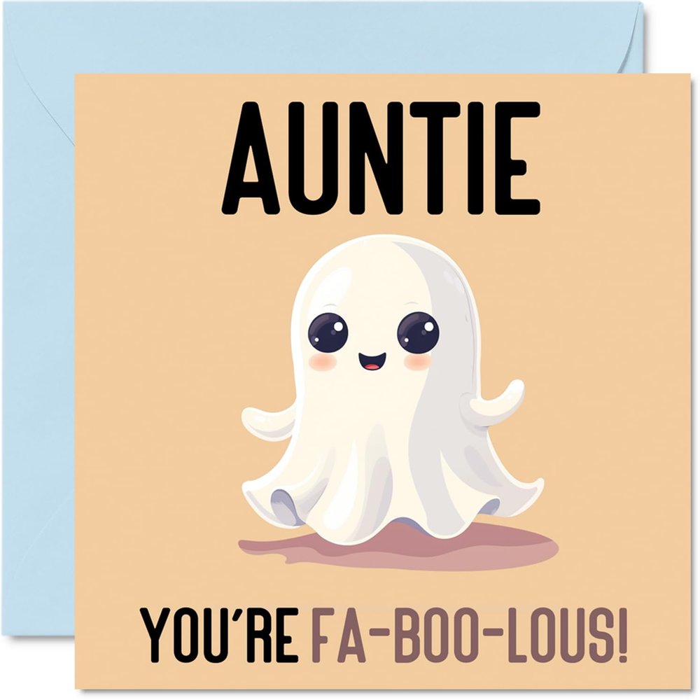 Stuff4 Birthday Card for Aunt, Fa-Boo-Lous