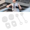 6-Piece Silicone Straw Stopper Set for Most Cups and Bottles view 2
