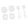 6-Piece Silicone Straw Stopper Set for Most Cups and Bottles view 3