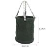Canvas Bucket, Mini Tool Bucket with Handle, Portable Tool Organizer, 30 kg Capacity (Green) view 2