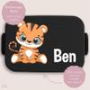 Shirtracer Mepal Personalized Kids' Lunchbox, Tiger with Name view 2
