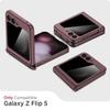 Miimall Anti-Spy Case for Samsung Galaxy Z Flip 5, Magnetic Hinge Protection, External Privacy Screen Protector, Ultra-Thin PC, Wine Red view 2