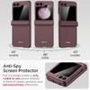 Miimall Anti-Spy Case for Samsung Galaxy Z Flip 5, Magnetic Hinge Protection, External Privacy Screen Protector, Ultra-Thin PC, Wine Red view 3