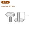 QUARKZMAN M6 x 16 mm Extra-Large Flat-Head Slotted Screws, 2-Pack, 304 Stainless Steel view 3