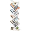 SHEEPAM 10-Tier Tree Bookshelf for Small Spaces view 1