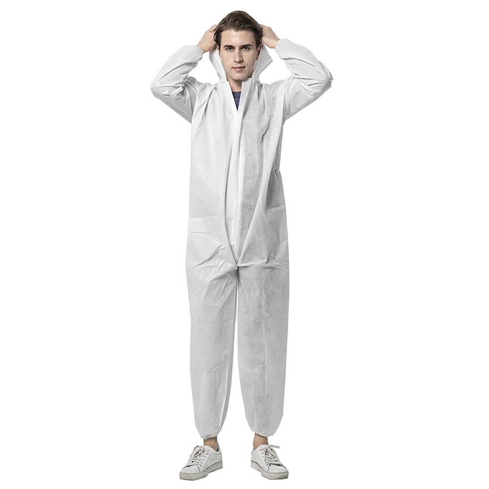 TopHomer Disposable Coveralls, 2-Pack, Hooded Protective Suit, XL