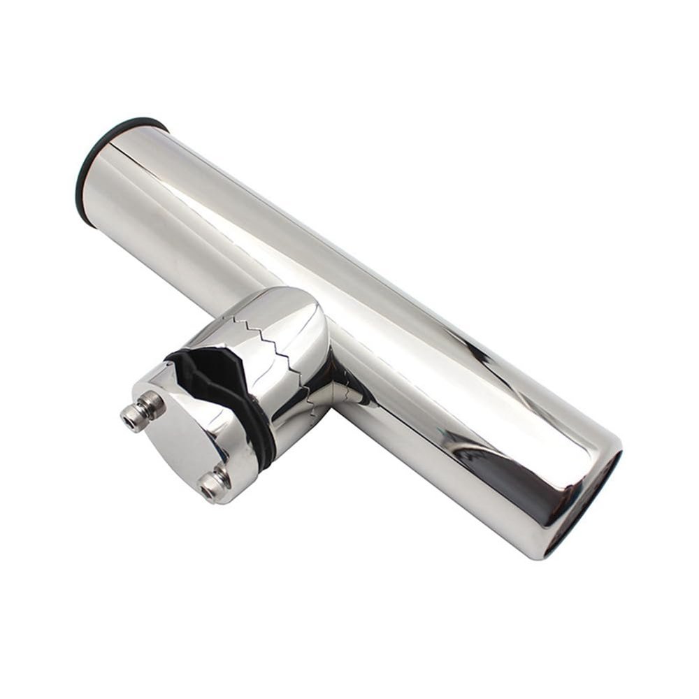Puooifrty Fishing Rod Holder, High-Gloss Polished, Adjustable, Marine, for 19–25 mm Rail