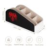 NLWQEKV Albania Flag Funny Remote Control Holder with 5 Compartments, Desktop Organizer for Home Office view 2