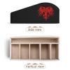 NLWQEKV Albania Flag Funny Remote Control Holder with 5 Compartments, Desktop Organizer for Home Office view 3