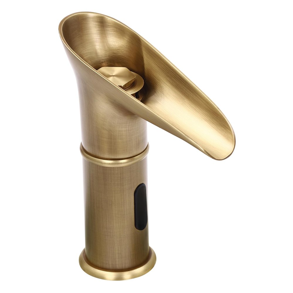 Touchless Waterfall Sensor Faucet, Antique Finish, 16 × 5 × 17 cm