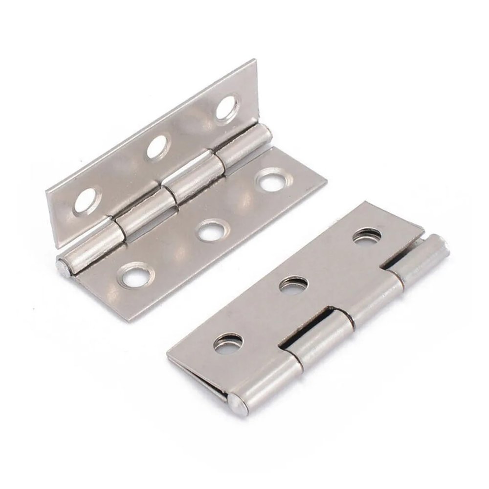 10-Pack Stainless Steel Window Hinges with 6 Mounting Holes
