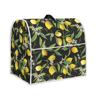 UOIMAG Stand Mixer Cover, Lemon Print, with Pocket, Dust Cover for 4.55-Quart Mixers