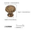 BUKOBYHE Cabinet Knobs, Antique Brass, Vintage Style, 10-Pack view 2