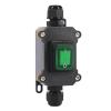Meskliu IP67 Waterproof Inline Rocker Switch, DPST On/Off, Green LED view 1