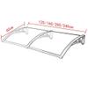 ASHILD Polycarbonate Door Canopy, 60 x 160 cm view 2