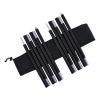 2-Piece Adjustable Aluminum Tent Canopy Pole Set, 6 Sections, 180 cm, Gray view 2