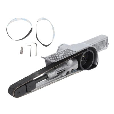 Handheld Angle Belt Sander, Pneumatic Belt Sander, Adjustable Speed, Smooth Sanding Tool for Furniture and Wood