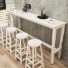 Counter-Height Dining Table, Rectangular Console Table, 100 x 40 cm, Color E view 1