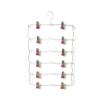 6-Tier Foldable Pants Hanger with Clips view 1