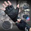 Repton Fitness Gears Fitness Gloves with Wrist Strap, Black, Size S view 2