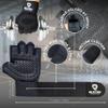 Repton Fitness Gears Fitness Gloves with Wrist Strap, Black, Size S view 4