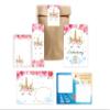 12 Unicorn Invitations for an 8th Birthday Party for Girls view 1