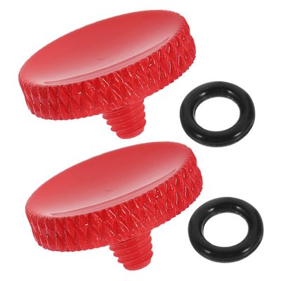 jojofuny 2-Piece Replacement Camera Shutter Buttons, Aluminum Alloy with Rubber, Soft Release, Easy Installation