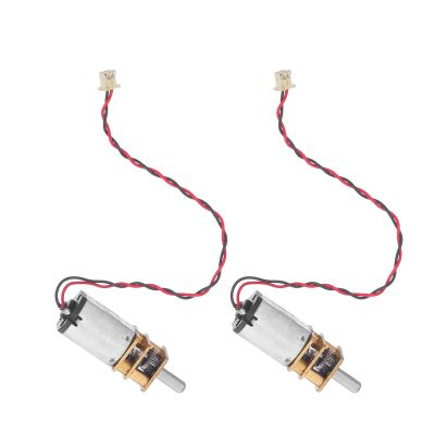 Gadpiparty 2-Piece N20 DC 3-6V Micro Gear Motor with 8mm D-Shaft for RC Cars and Robotics