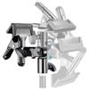 KAGYOKU Heavy-Duty Metal Clamp Holder with 5/8-Inch Light Stand Mount, Reflector Clamp with Umbrella Hole and Screw Mount view 3