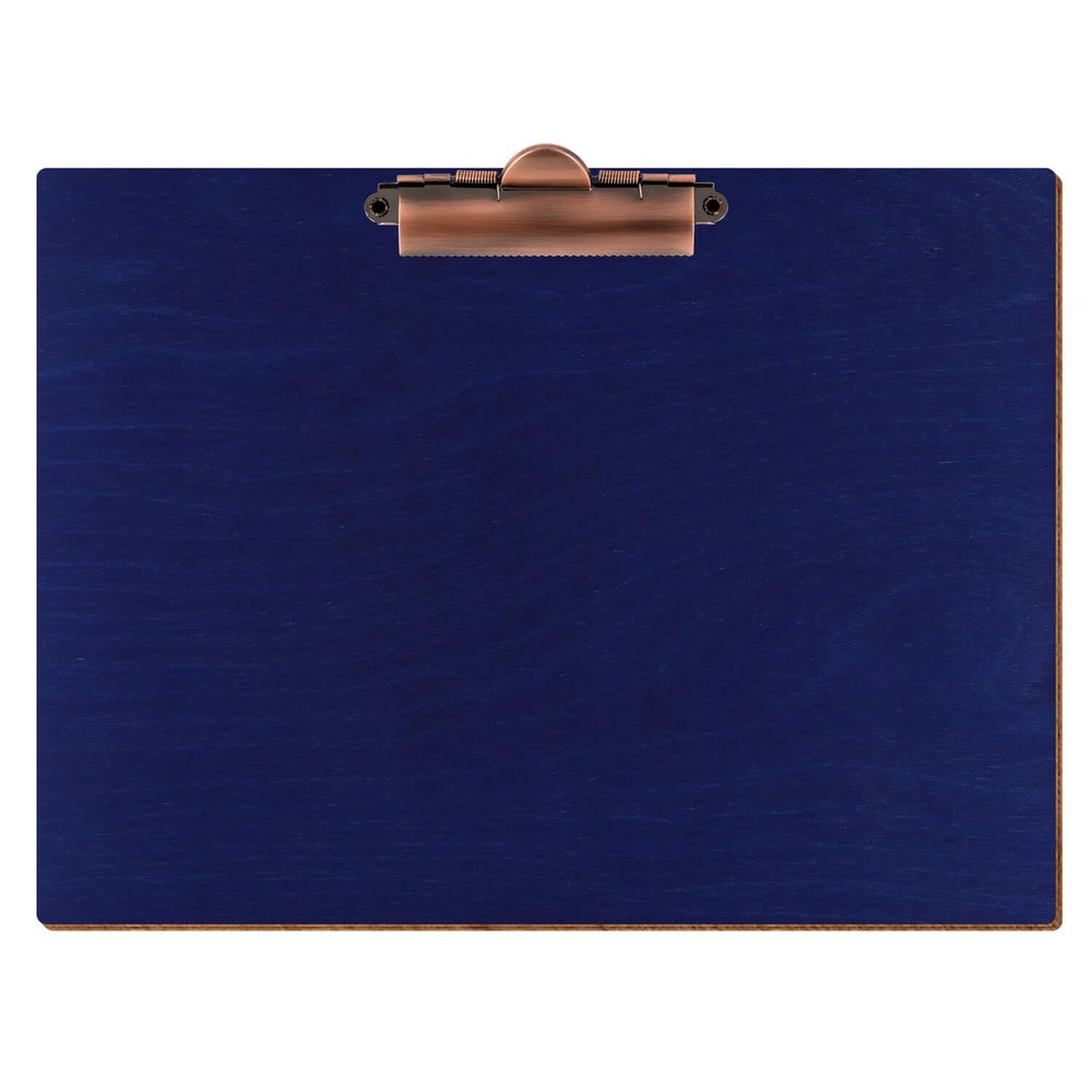 Btic Wooden Clipboard, Dark Blue, A3–A6, 3 mm Birch Plywood