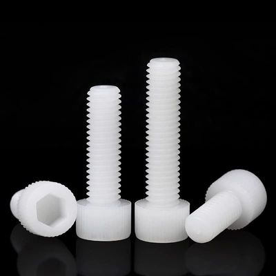 Security Screws, 10-Piece Set, M5/M6/M8, 860 mm Nylon Hex Socket Screws, White Hex Screws (Color: 10 pcs, Size: M6 x 25 mm) (Color: 10 pcs, Size: M8 x