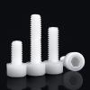 Security Screws, 10-Piece Set, M5/M6/M8, 860 mm Nylon Hex Socket Screws, White Hex Screws (Color: 10 pcs, Size: M6 x 25 mm) (Color: 10 pcs, Size: M8 x view 2
