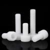 Security Screws, 10-Piece Set, M5/M6/M8, 860 mm Nylon Hex Socket Screws, White Hex Screws (Color: 10 pcs, Size: M6 x 25 mm) (Color: 10 pcs, Size: M8 x view 3