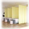 4-Piece Beauty Salon Privacy Curtain Room Divider with U-Shaped Support Rod view 1