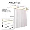 4-Piece Beauty Salon Privacy Curtain Room Divider with U-Shaped Support Rod view 2