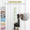 4-Piece Beauty Salon Privacy Curtain Room Divider with U-Shaped Support Rod view 4