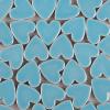 Mosaic Tiles, 100 g Ceramic Mosaic Tiles, Heart-Shaped DIY Craft Stones, Sky Blue view 1