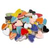 Mosaic Tiles, 100 g Ceramic Mosaic Tiles, Heart-Shaped DIY Craft Stones, Sky Blue view 3