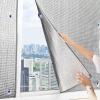 kufu01 Reflective Window Film, 99% UV Protection, 9 mm Silver Blackout Privacy Film, 110 x 130 cm view 1