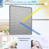 kufu01 Reflective Window Film, 99% UV Protection, 9 mm Silver Blackout Privacy Film, 110 x 130 cm view 4