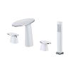 5-Piece Split Bathtub Faucet Set with Pull-Out Hand Shower view 1