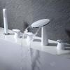 5-Piece Split Bathtub Faucet Set with Pull-Out Hand Shower view 4